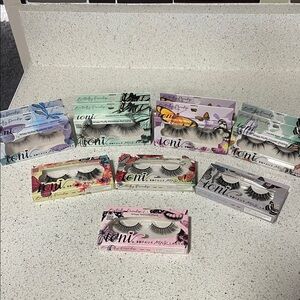 Ioni Women Makeup Lashes Set - Black